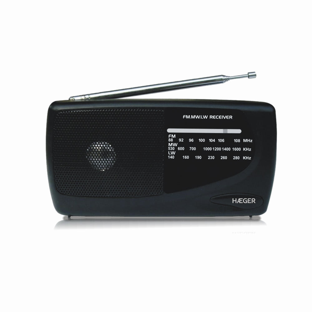 PR-TRI.002A radio Portátil Negro