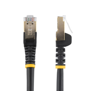 Cable de 2m de Red Ethernet RJ45 Cat6a Blindado STP - Cable sin Enganche Snagless - Negro