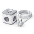 EW3863 base múltiple 1,5 m 3 salidas AC Interior Gris, Blanco
