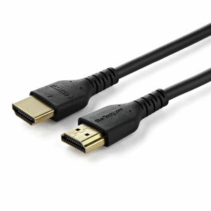 Cable HDMI 2.0 Certificado Premium de Alta Velocidad con Ethernet de 1,5m - Delgado - UHD 4K 60Hz - con Fibra de Aramida - HDMI 2.0 - TPE - para Monitores y TV