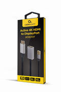 A-HDMIM-DPF-02 adaptador de cable de vídeo 0,1 m HDMI tipo A (Estándar) DisplayPort Negro