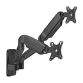 Soporte De Pared Pro Contrapeso Giratorio E Inclinable Para Monitor/tv 9kg (3 Pivotes, 2 Brazos) De 17-32, Negro