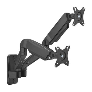 Soporte De Pared Pro Contrapeso Giratorio E Inclinable Para Monitor/tv 9kg (3 Pivotes, 2 Brazos) De 17-32, Negro