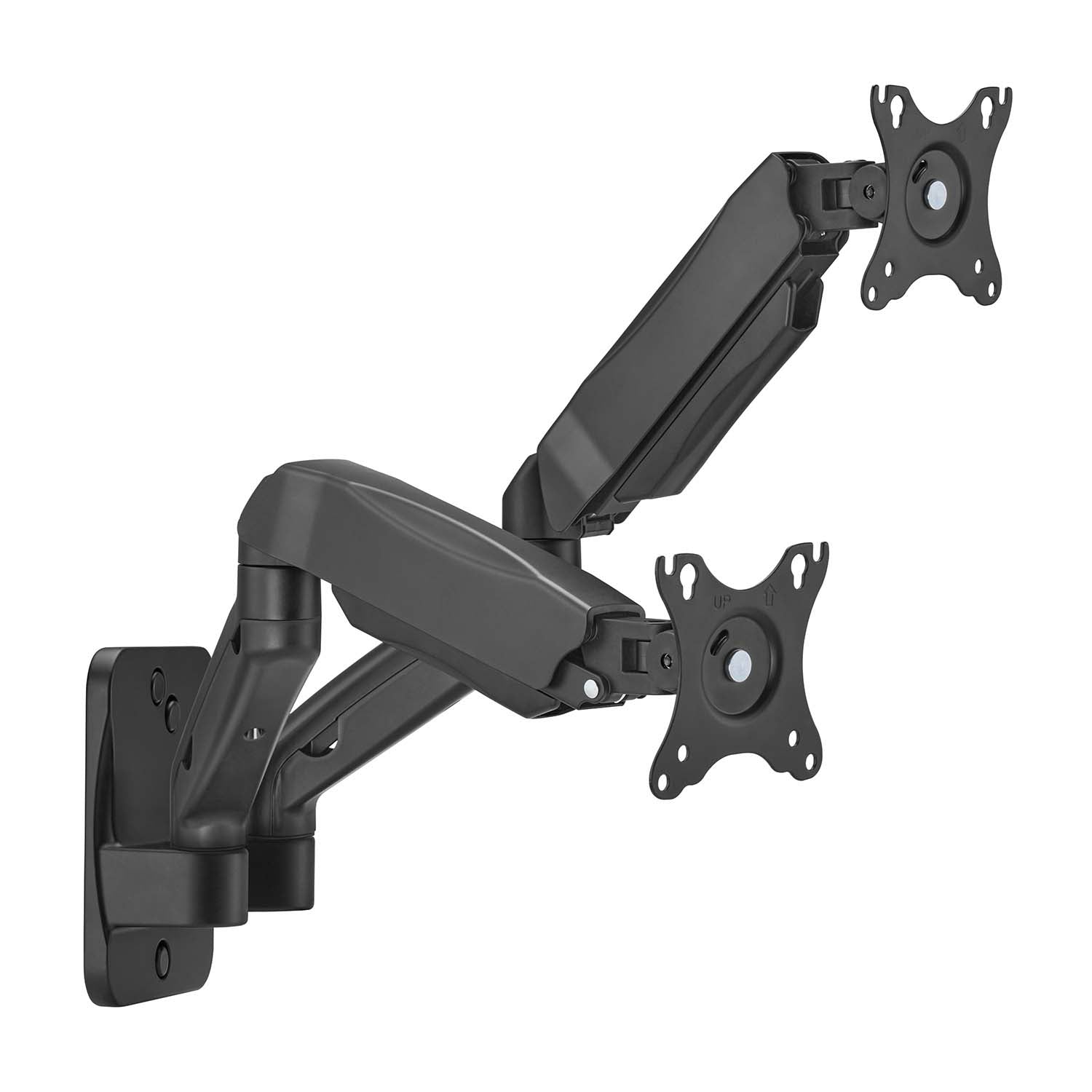 Soporte De Pared Pro Contrapeso Giratorio E Inclinable Para Monitor/tv 9kg (3 Pivotes, 2 Brazos) De 17-32, Negro