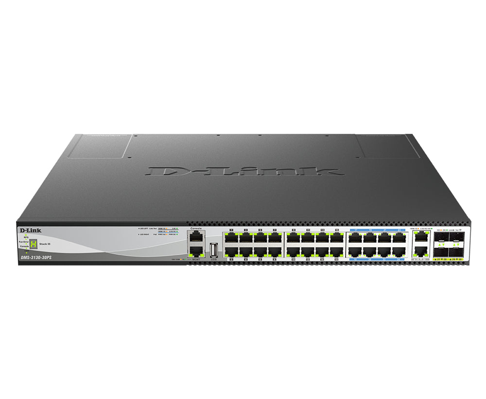 DMS-3130-30TS Gestionado L3 10G Ethernet (100/1000/10000) Negro