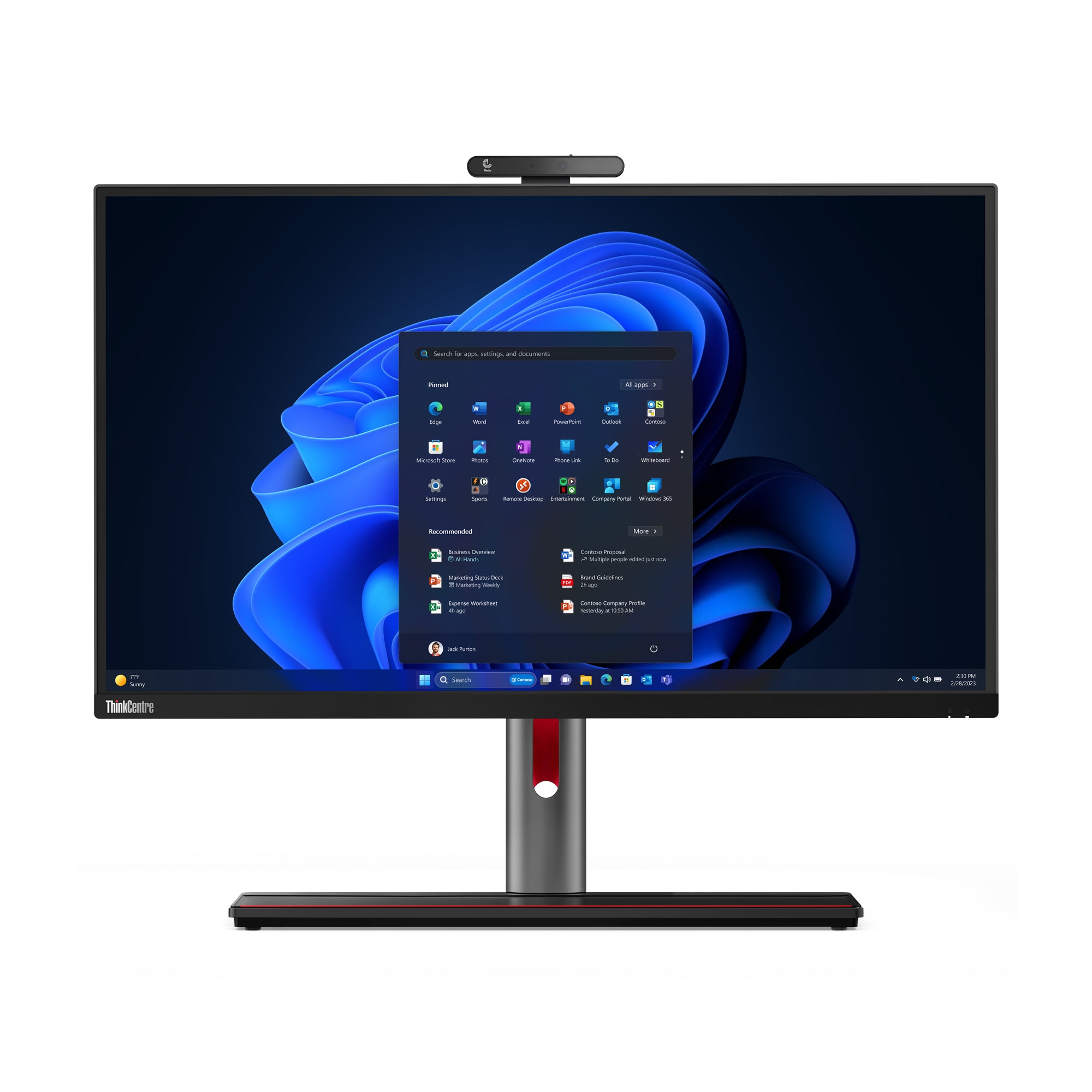 ThinkCentre M90a Pro Gen 4 Intel® Core i7 i7-13700 68,6 cm (27") 2560 x 1440 Pixeles PC todo en uno 16 GB DDR5-SDRAM 1 TB SSD Windows 11 Pro Wi-Fi 6E (802.11ax) Negro