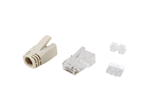 121176 conector RJ-45 Transparente, Blanco