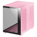 MCV4 Rosa, Torre Gaming Custom XXL E-ATX, Ventana Cristal Templado Lateral y Frontal Sin Marco, Estructura Modular Doble Cámara