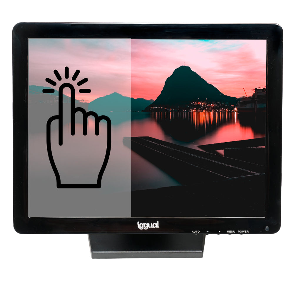 Monitor táctil resistivo 17" USB VGA HDMI