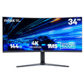 MONITOR 34" NXM344KD11 ULTRAWIDE 4K CURVO 144HZ 2HDMI 2DP 1MS MMDIA pantalla para PC 86,4 cm (34") 3440 x 1440 Pixeles UltraWide Quad HD LED Negro