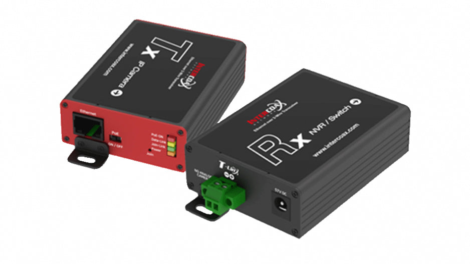 MX-A-ETP1A-2601-SET ampliador de red Transmisor y receptor de red Negro 10, 100 Mbit/s