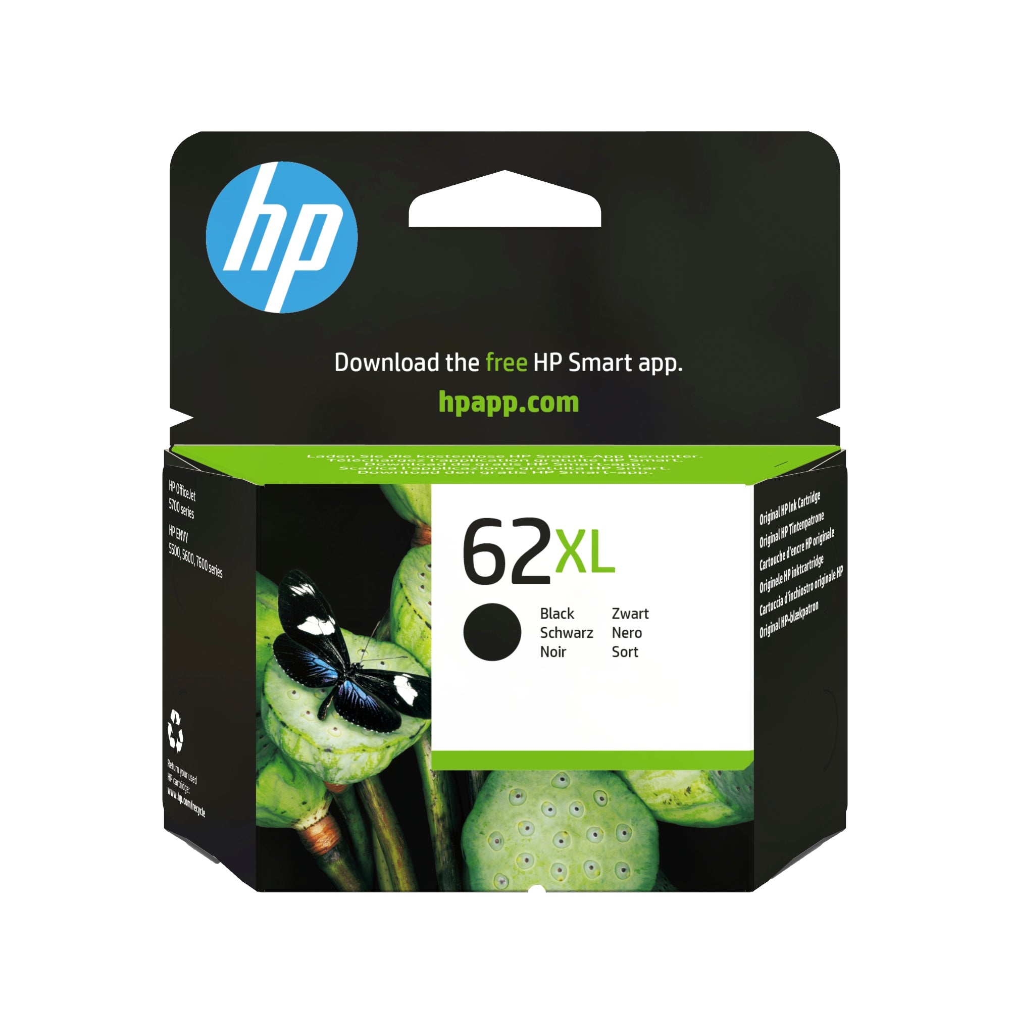 Cartucho de tinta original 62XL de alta capacidad negro