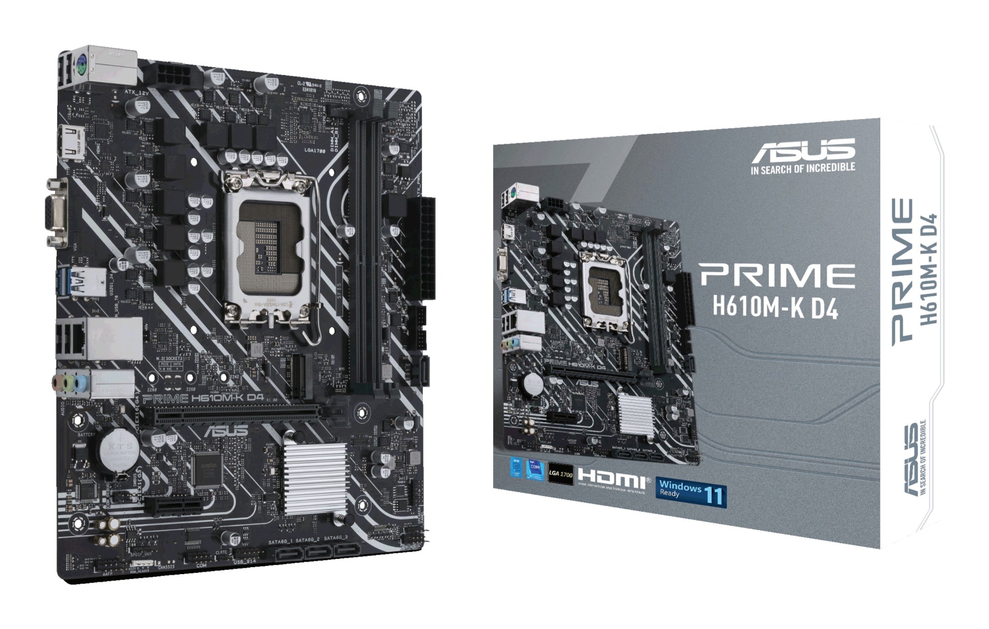 PRIME H610M-K D4 Intel H610 LGA 1700 micro ATX
