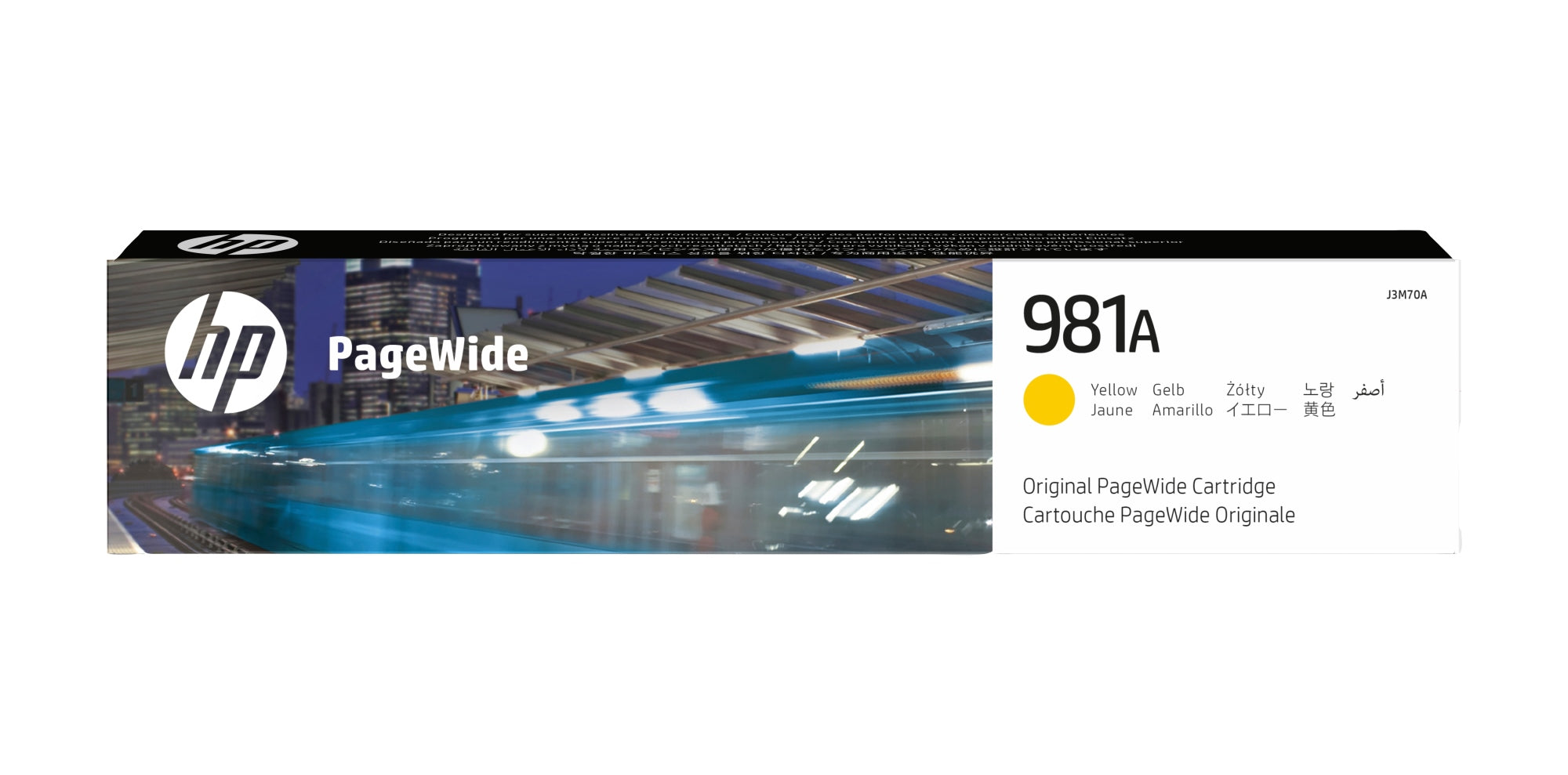 Cartucho original PageWide 981A amarillo