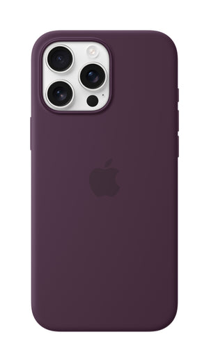 Funda de silicona con MagSafe para el iPhone 16 Pro Max - Ciruela