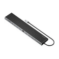 USB-C Dock 13 en 1, USB-C A 2xHDMI, 1xDisplayPort, 1xRJ45, 3xUSB-A, 2xUSB-C, 1xUSB-C PD, 1xSD, 1xMicro SD, 1xAudio, 1xRanura Kensington, 30cm