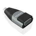 Adaptador Conversor Aluminio USB-C a VGA, USB-C/M-HDB15/H, Gris