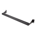 Barra 1U de Amarre Horizontal para Gestión de Cables en Rack - para Racks de 19" - Profundidad Ajustable - Guía Horizontal para Paneles de Parcheo / Switches / PDUs
