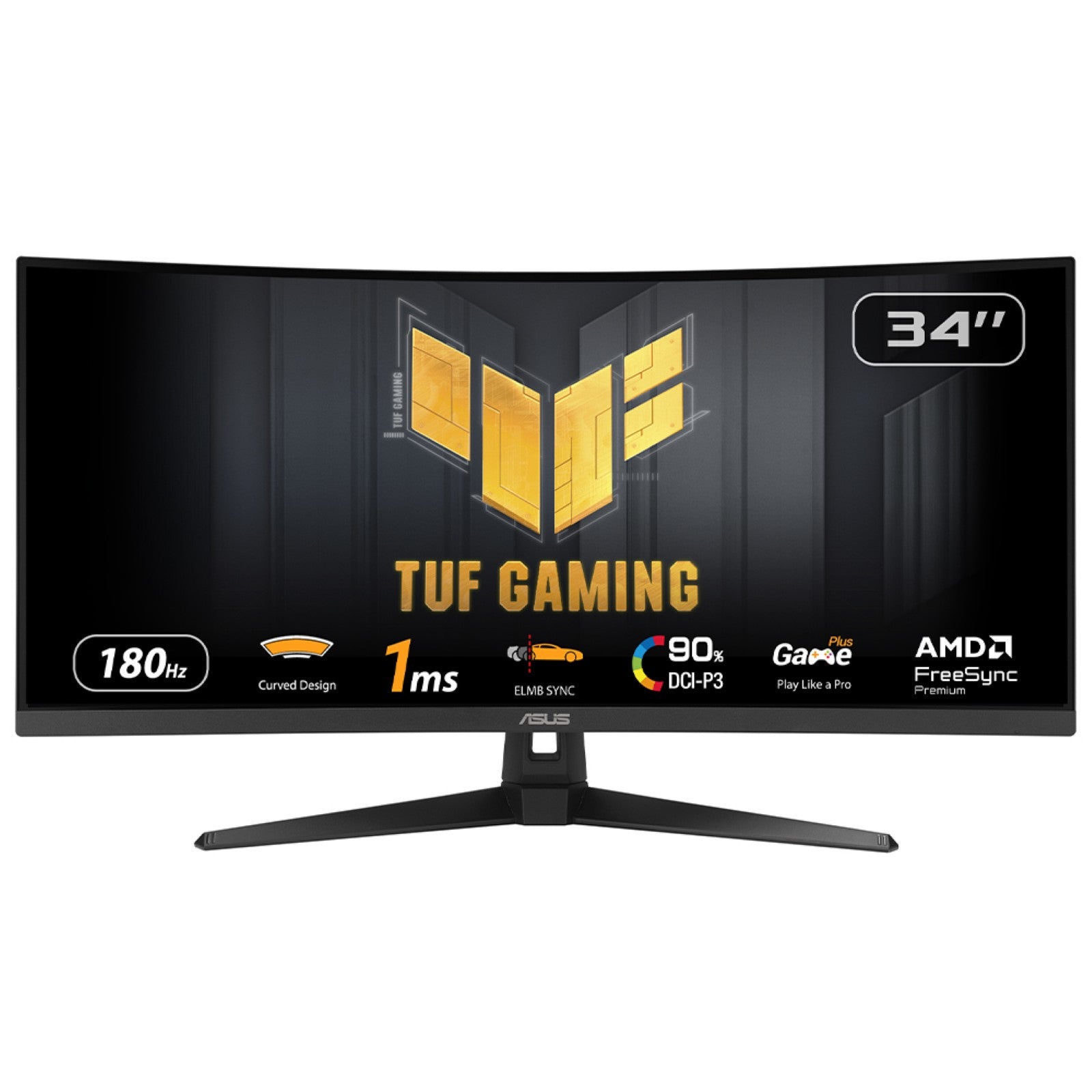 TUF Gaming VG34VQ3B pantalla para PC 86,4 cm (34") 3440 x 1440 Pixeles UltraWide Quad HD LED Negro