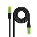 Cable de Red Latiguillo RJ45 CAT.6 UTP AWG26 CCA, Negro, 25 cm