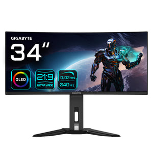 Monitor de juegos curvo OLED WQHD MO34WQC2 de 34"