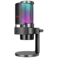 Fifine AmpliGame A8 RGB Micrófono USB Tipo C para Grabación y Transmisión en PC