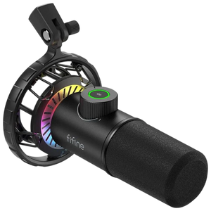 Fifine K658 RGB Micrófono USB para Grabación y Transmisión en PC