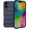 Funda de silicona Wave iPhone 16 Azul Oscuro
