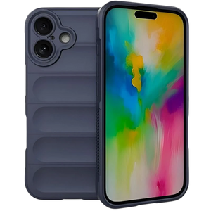 Funda de silicona Wave iPhone 16 Azul Oscuro