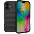 Funda de silicona Wave iPhone 16 Negro