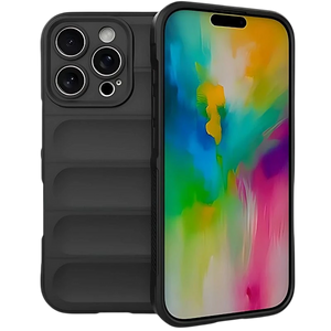 Funda de silicona Wave iPhone 16 Pro Max Negro