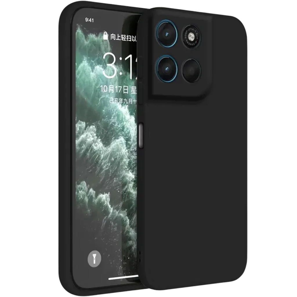 Funda Motorola G57 Power  Square Liquid Premium Negro
