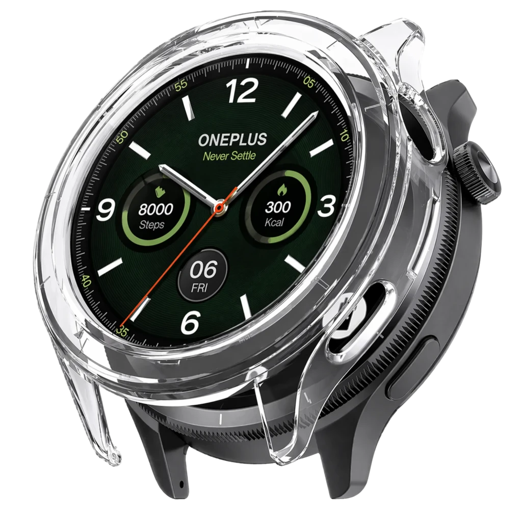 Funda PC + Cristal Templado Oneplus Watch 4 Transparente