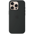 Funda de silicona con Magsafe para iPhone 16 Pro, Negro