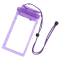 Funda Móvil Impermeable Acuática Colgante Universal Púrpura