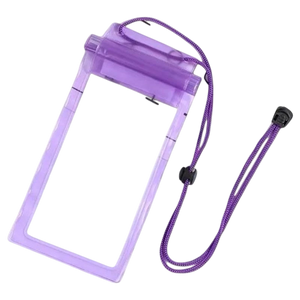 Funda Móvil Impermeable Acuática Colgante Universal Púrpura