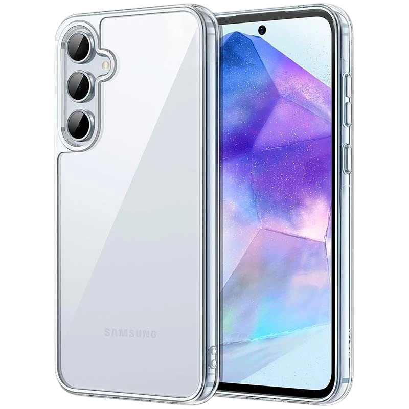 Funda Antigolpes Premium para Samsung Galaxy A55 5G Acrílico Anti-Amarillo Transparente