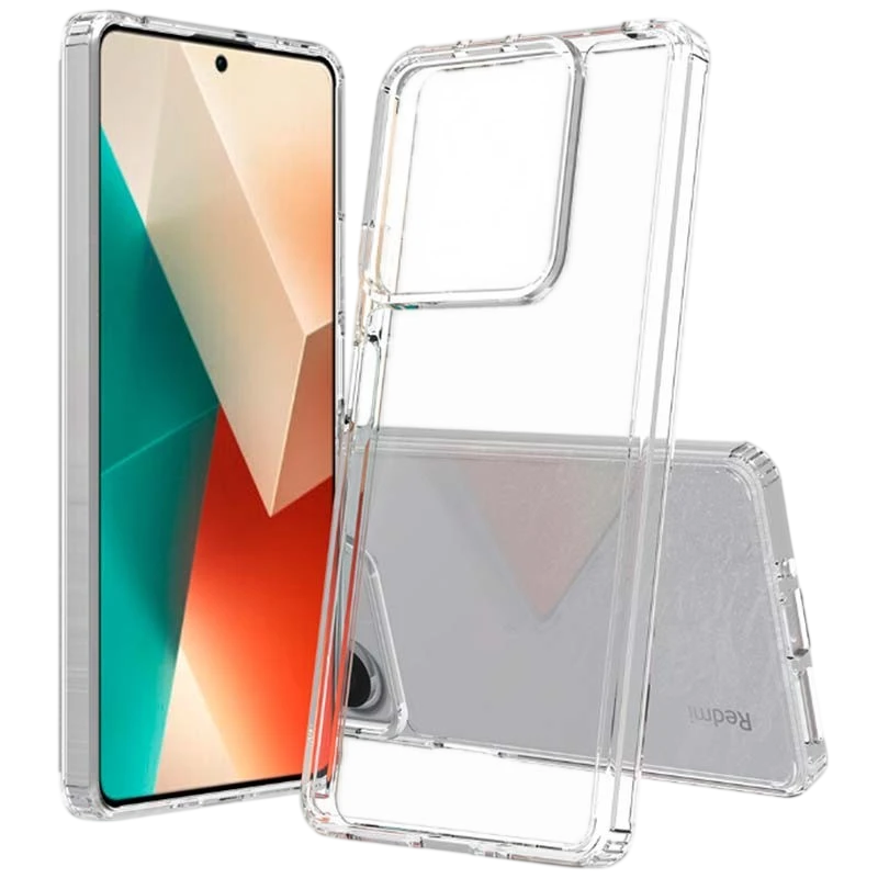 Funda Antigolpes Premium para Xiaomi Redmi Note 13 5G Acrílico Anti-Amarillo Transparente