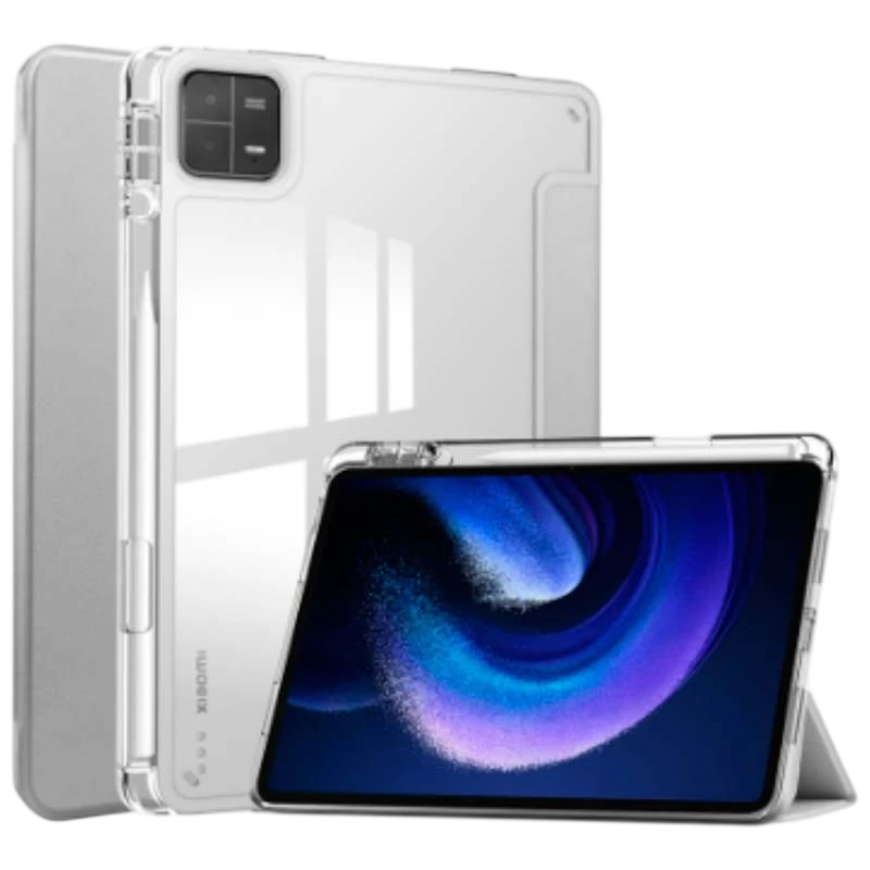 Funda Crystal Xiaomi Pad 6 Compatible Plata