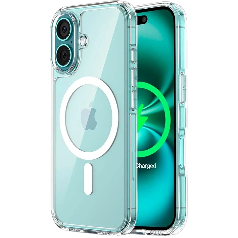 Funda Magsafe Compatible para iPhone 16 6.1" Transparente