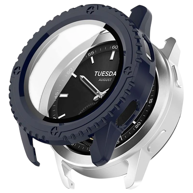 Funda PC + Cristal Templado Xiaomi Watch S3 Azul Oscuro