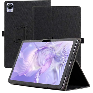 Funda Inteligente de PU Blackview MEGA 1 con Soporte Negro