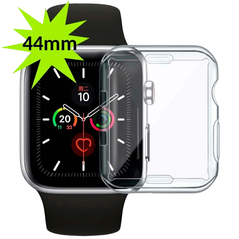 Funda de silicona Apple Watch 44mm - Compatible con Apple Watch 4/5/6/SE