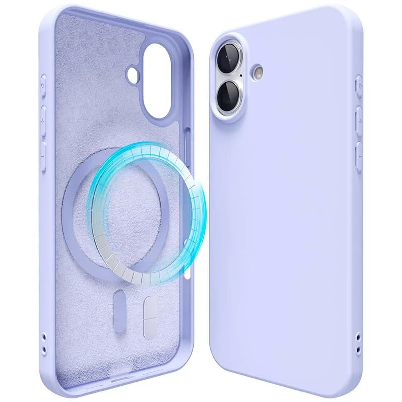 Funda Suave Magsafe Compatible iPhone 16 Plus Lavanda