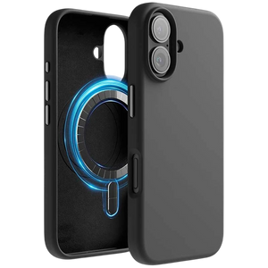 Funda Suave Magsafe Compatible iPhone 16 Plus Negro