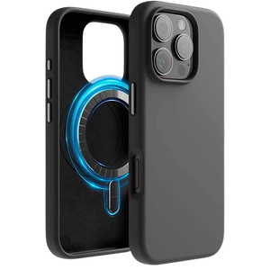 Funda Suave Magsafe Compatible iPhone 16 Pro Max Negro