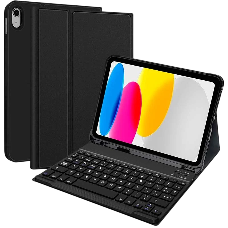 Funda con Teclado Apple iPad Pro 11 (2018), iPad Air 6/5/4 Generación (2024,2022,2020), iPad 10.9 (2022)