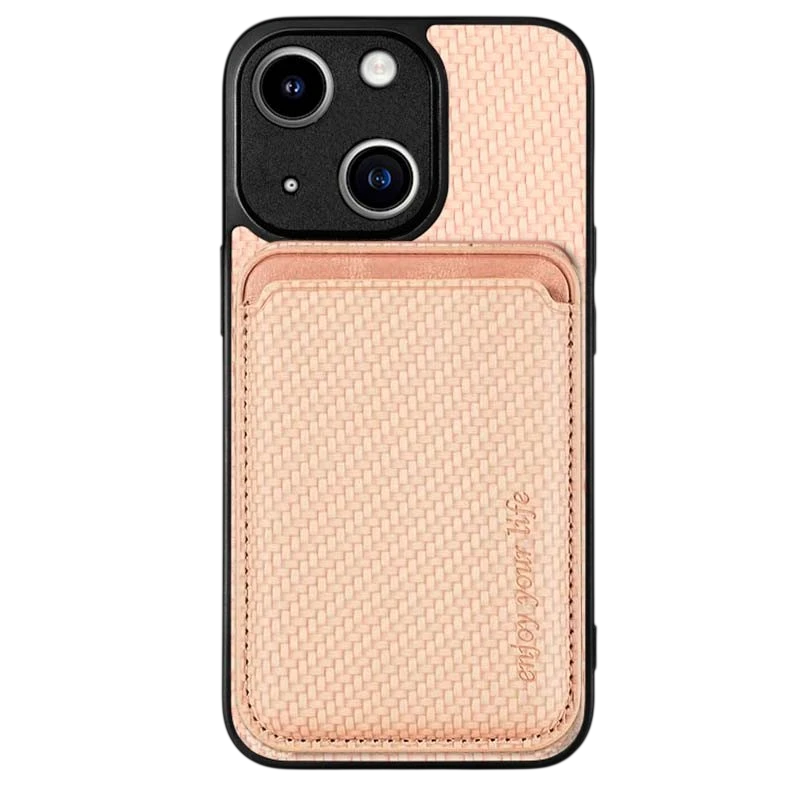 Funda Wallet Apple iPhone 15 Beige con MagSafe y Cartera