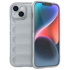 Funda de silicona Wave iPhone 15 Gris Claro