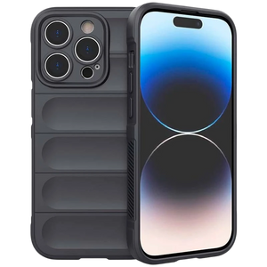 Funda de silicona Wave iPhone 15 Pro Gris Oscuro